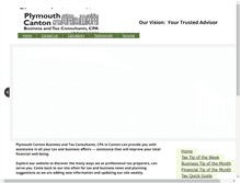 Tablet Screenshot of plymouthcantoncpa.com